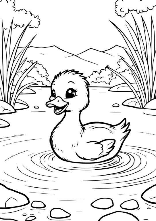 Swimming Duck