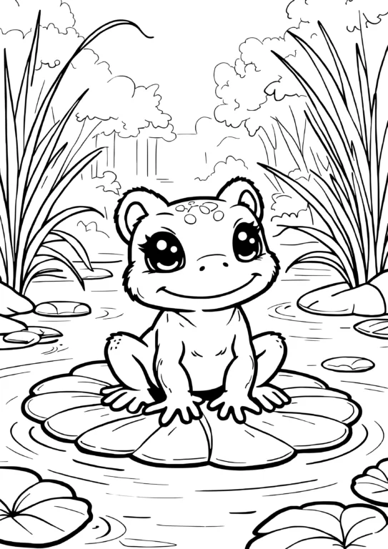Frog on Lily Pad