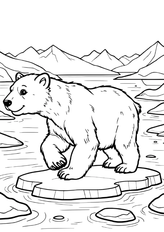 Polar Bear on Ice
