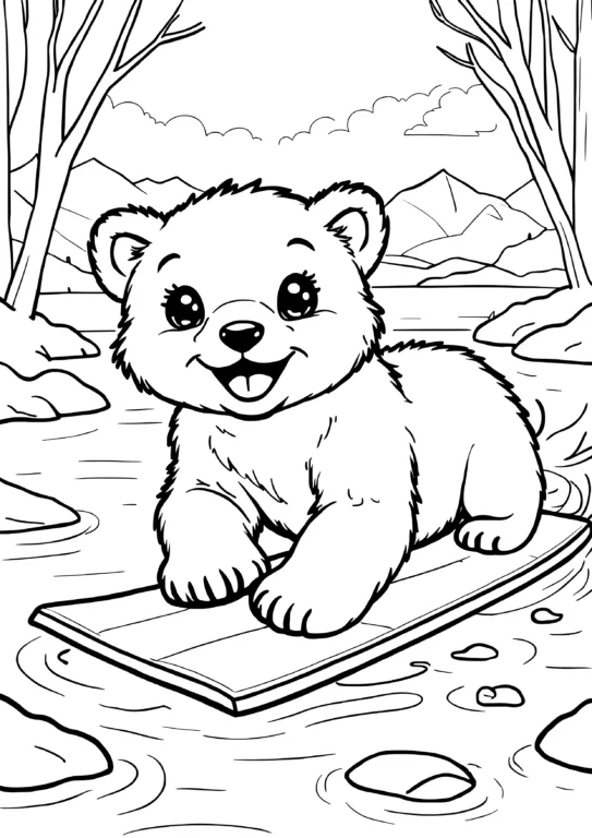 Polar Cub Sliding