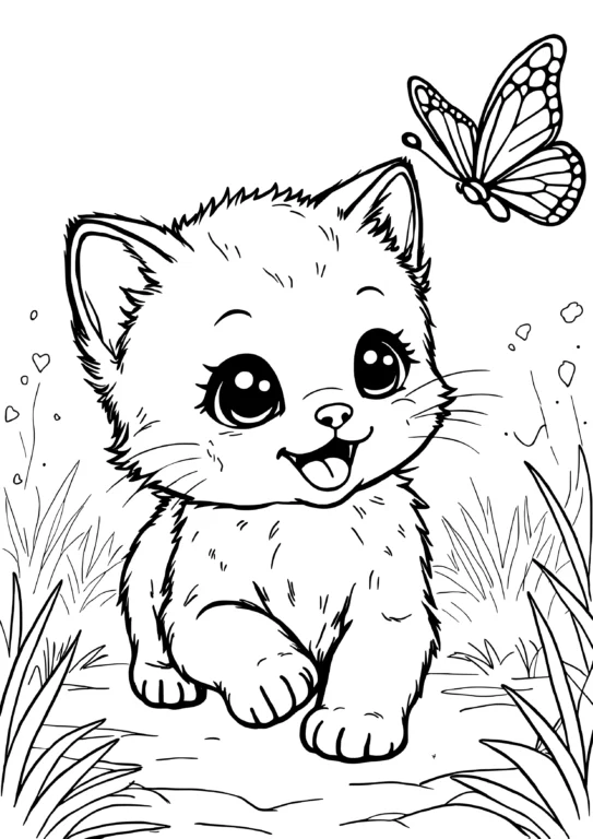 Playful Kitten Chase