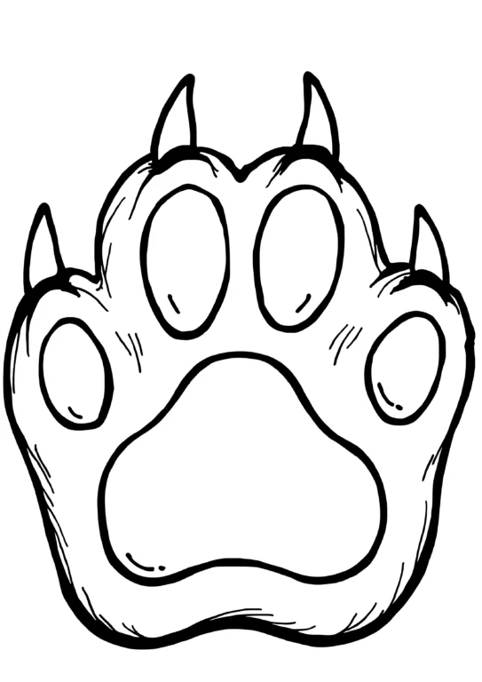 Cat Paw Outline