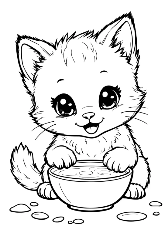 Milk Bowl Kitten