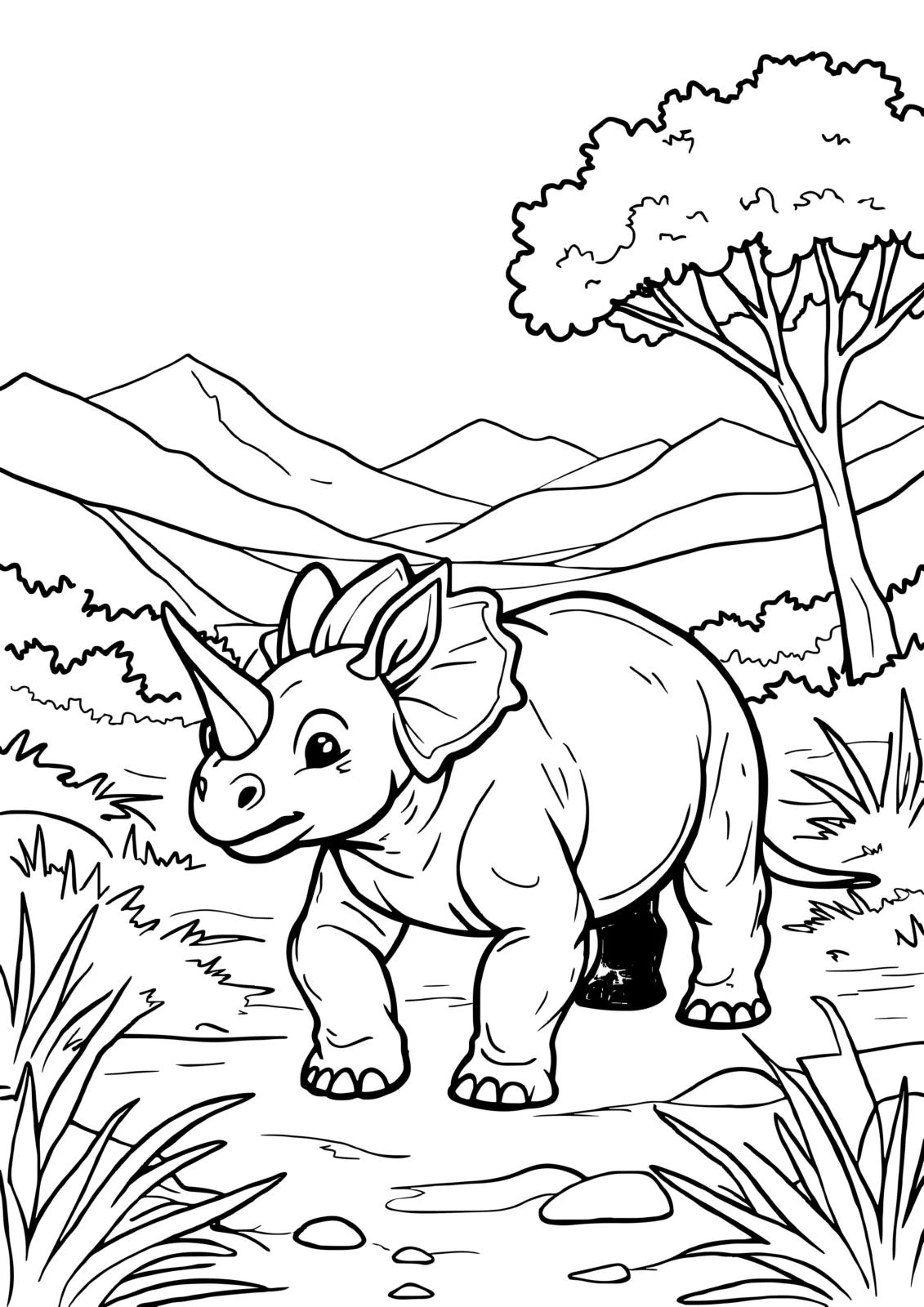 Calm Triceratops