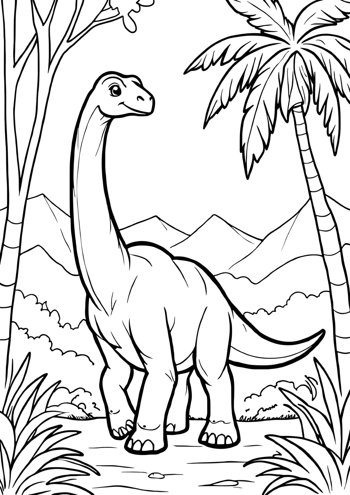 Leaf-Reaching Brachiosaurus