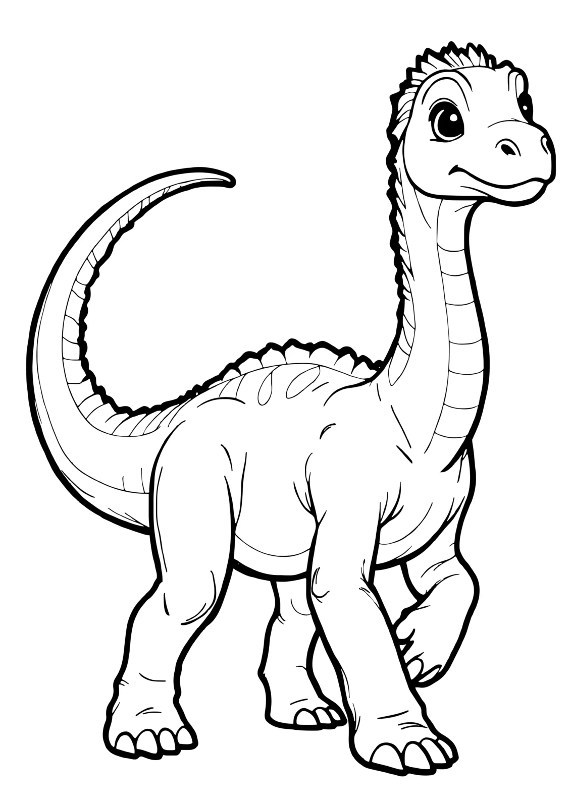 Curving Tail Diplodocus