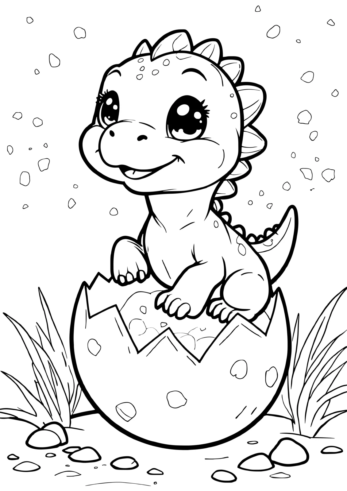 Baby Dinosaur in Egg