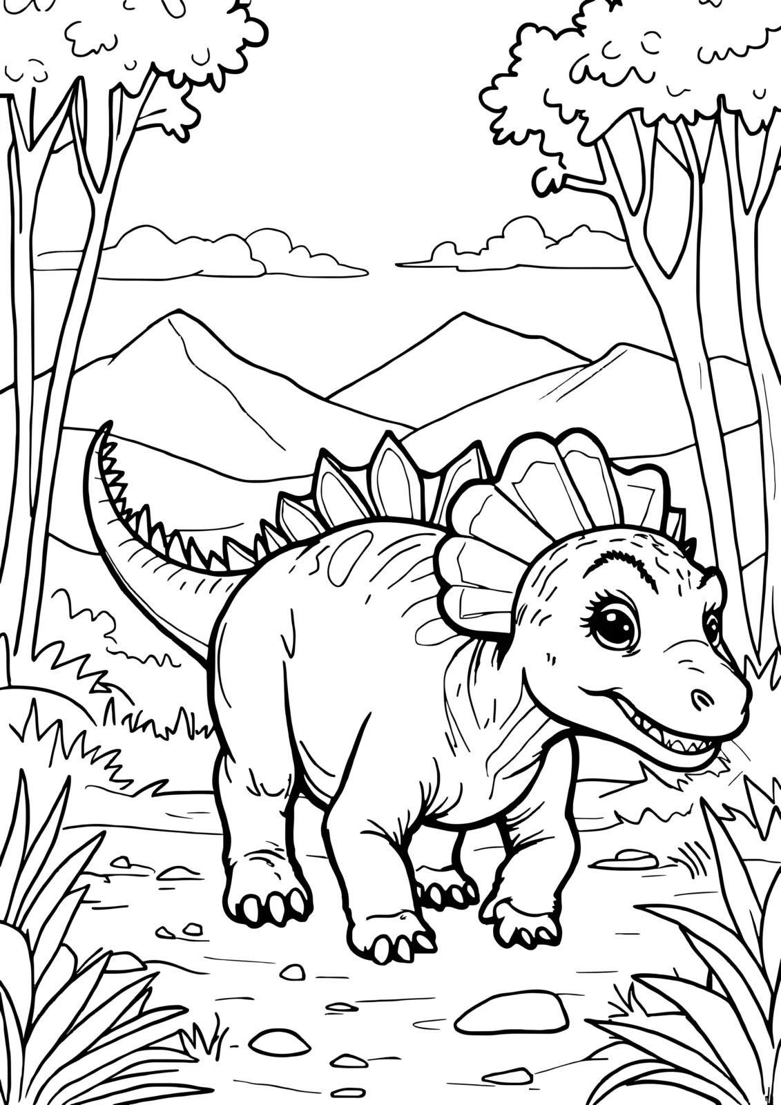 Stegosaurus with Plates