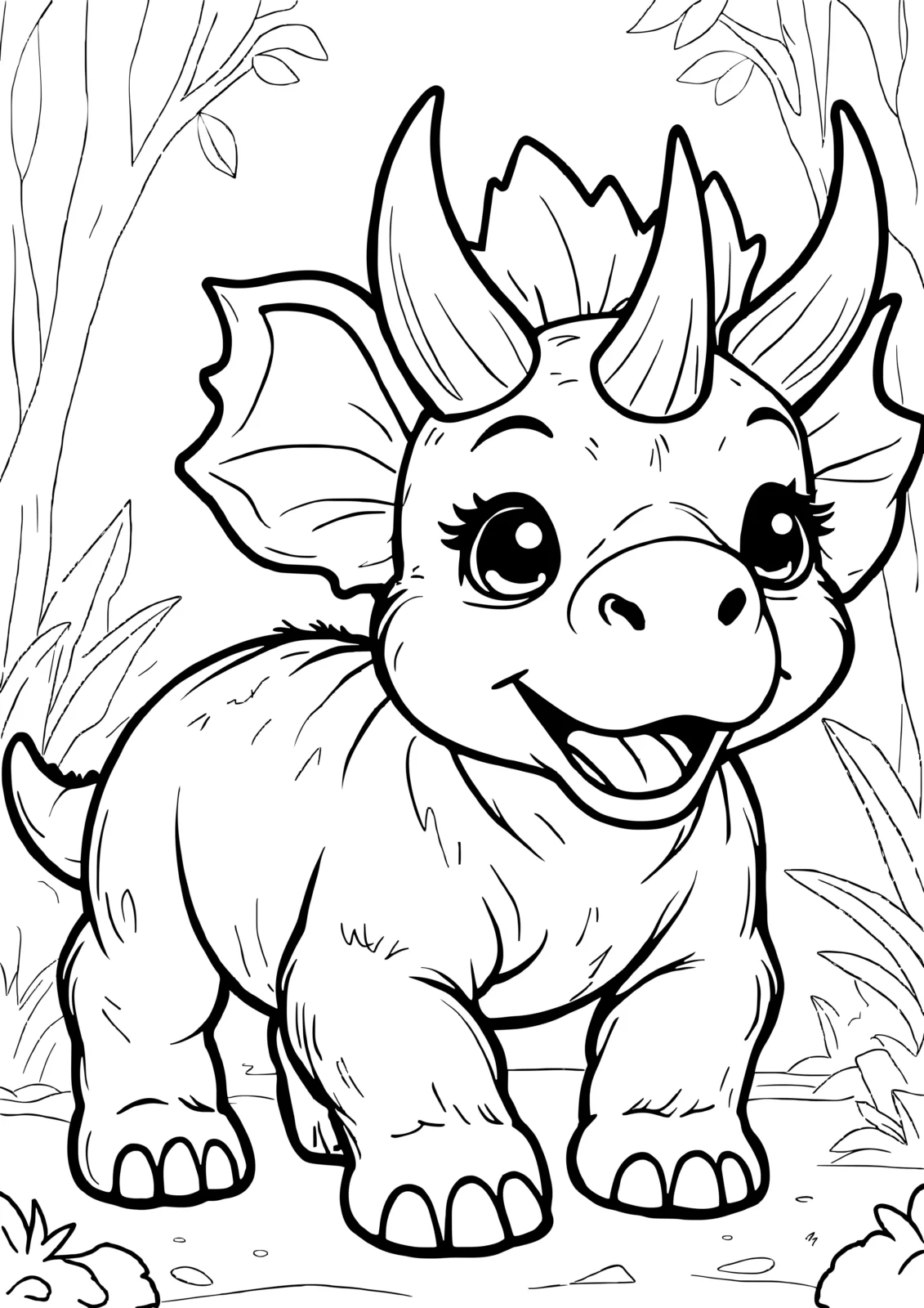 Triceratops with Horns