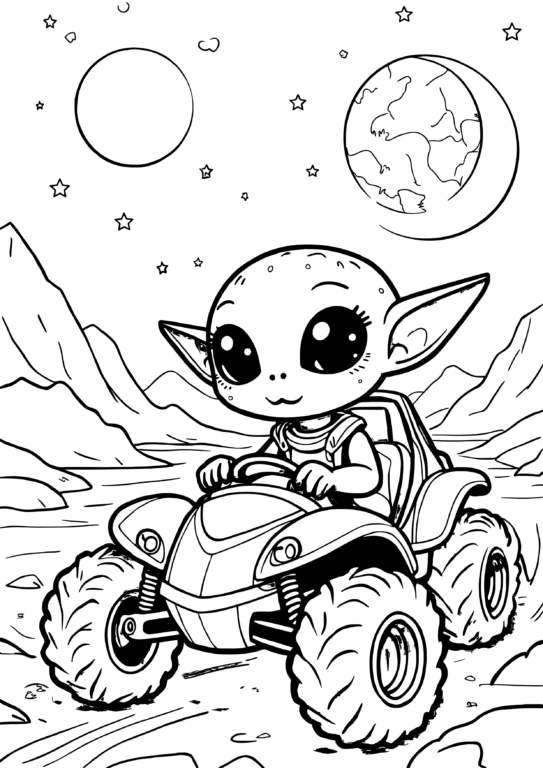 Moon Buggy Alien