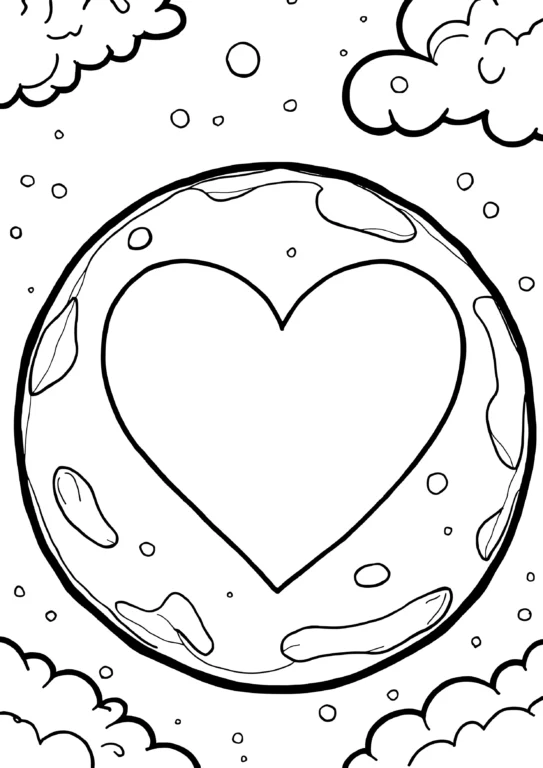 Heart-Patched Planet