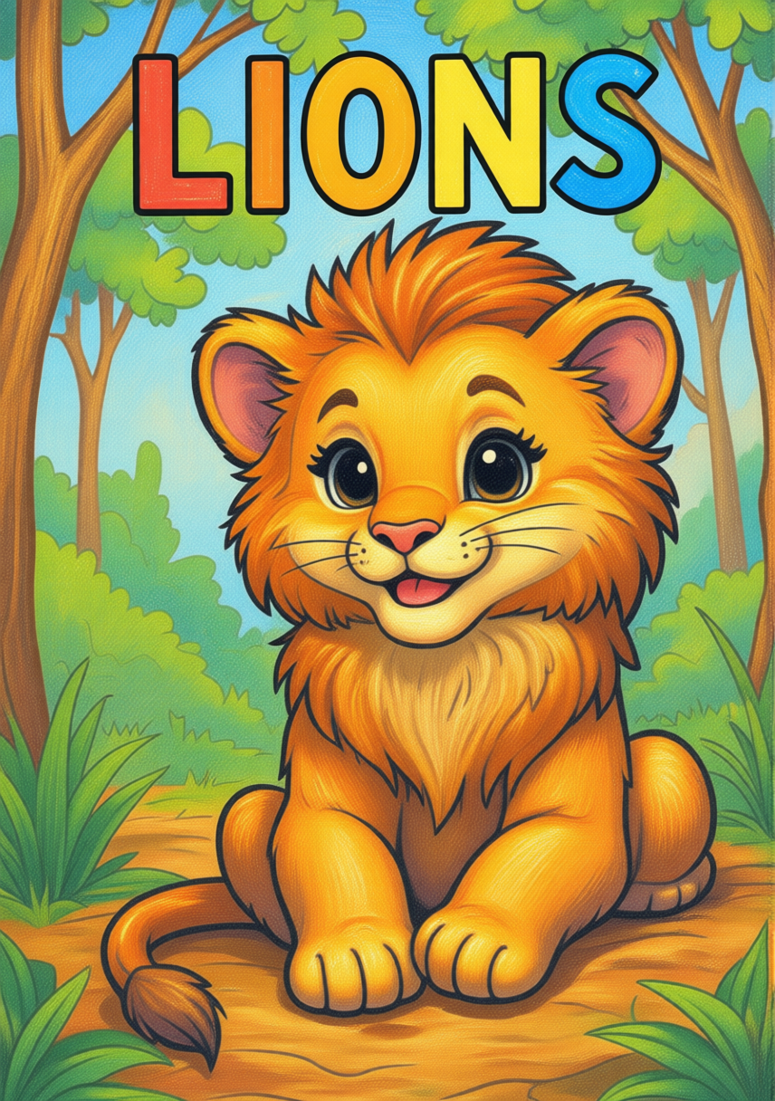 free lions coloring pages for kids