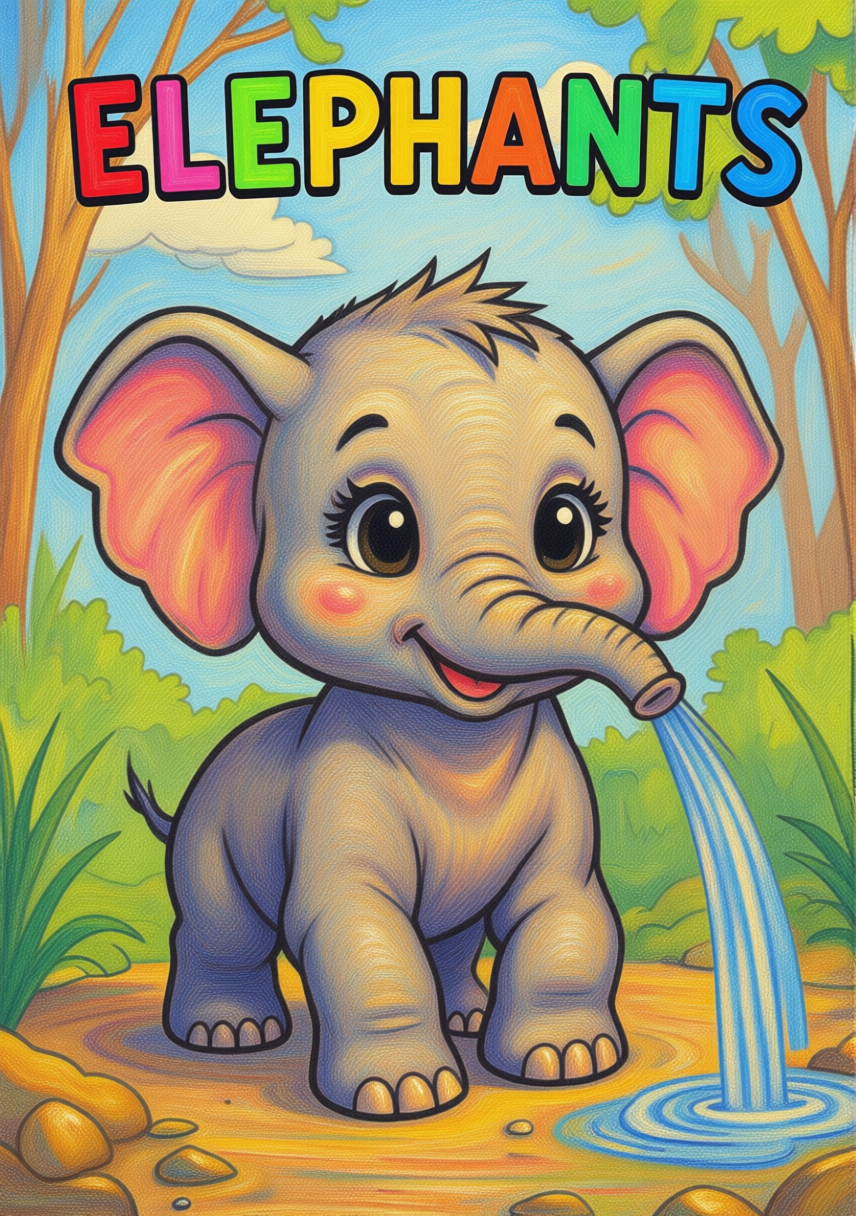 free elephants coloring pages for kids