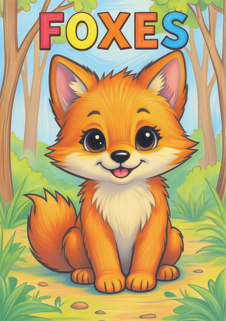 free foxes coloring pages for kids