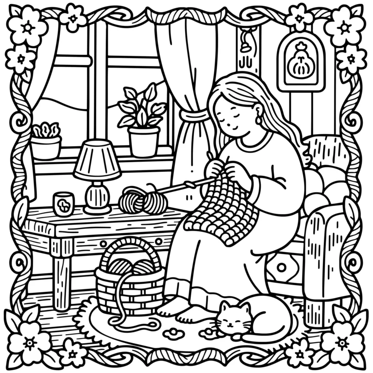 Knitting by Warm Light