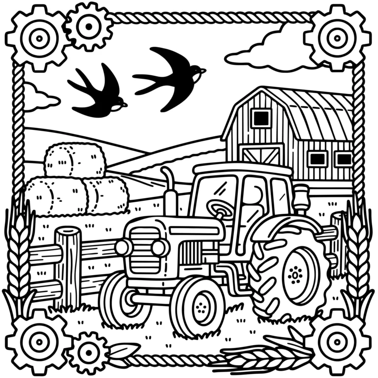 Tractor in the Field