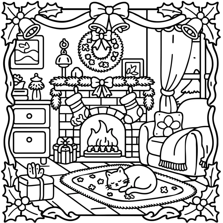 Cozy Fireplace Christmas