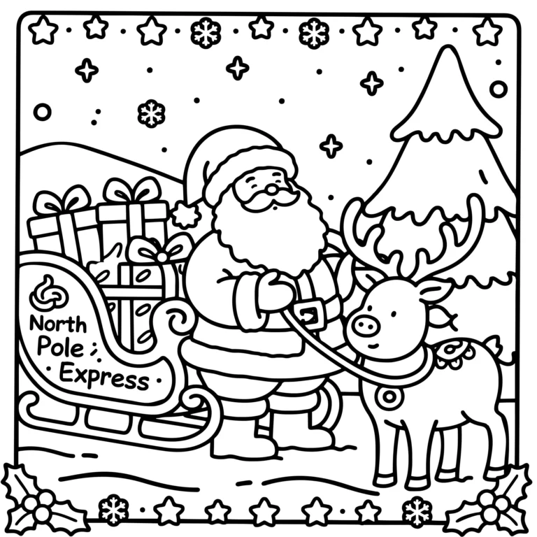 Santa and His Sleigh