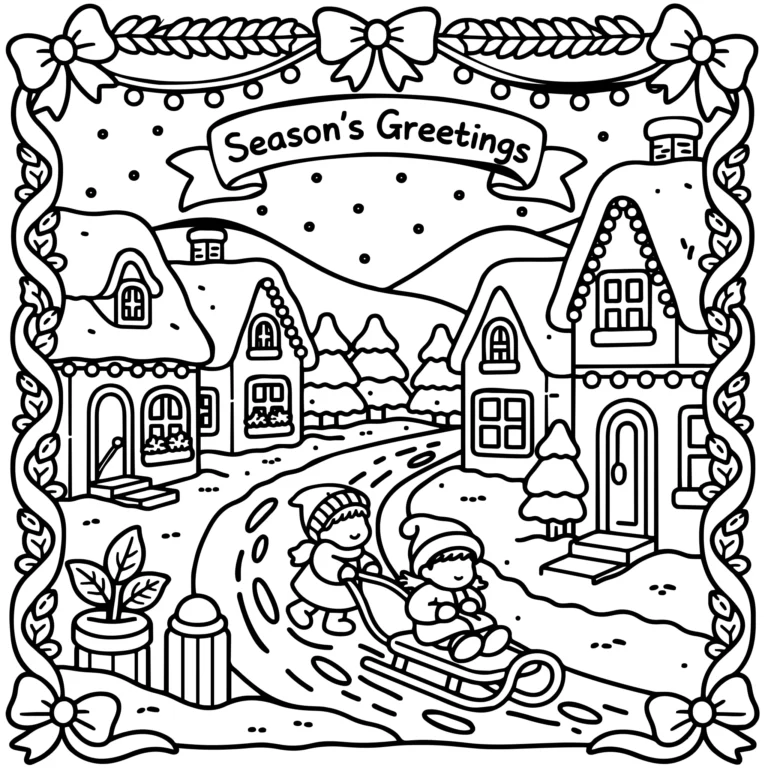 Festive Village Street