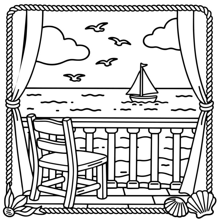 Balcony Over the Sea