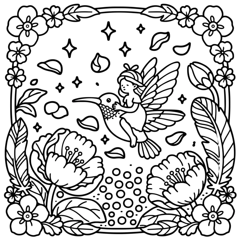 Flight Through Petal Garden