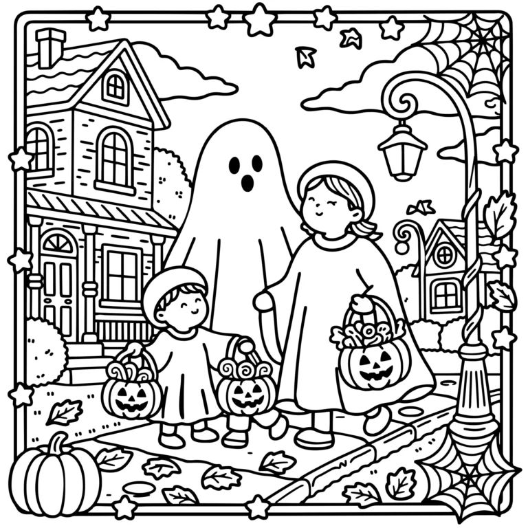 Ghost Family Trick or Treat