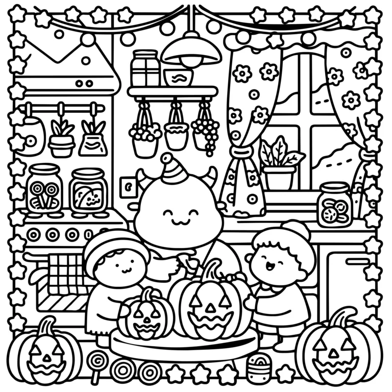 Monster Family Pumpkin Time