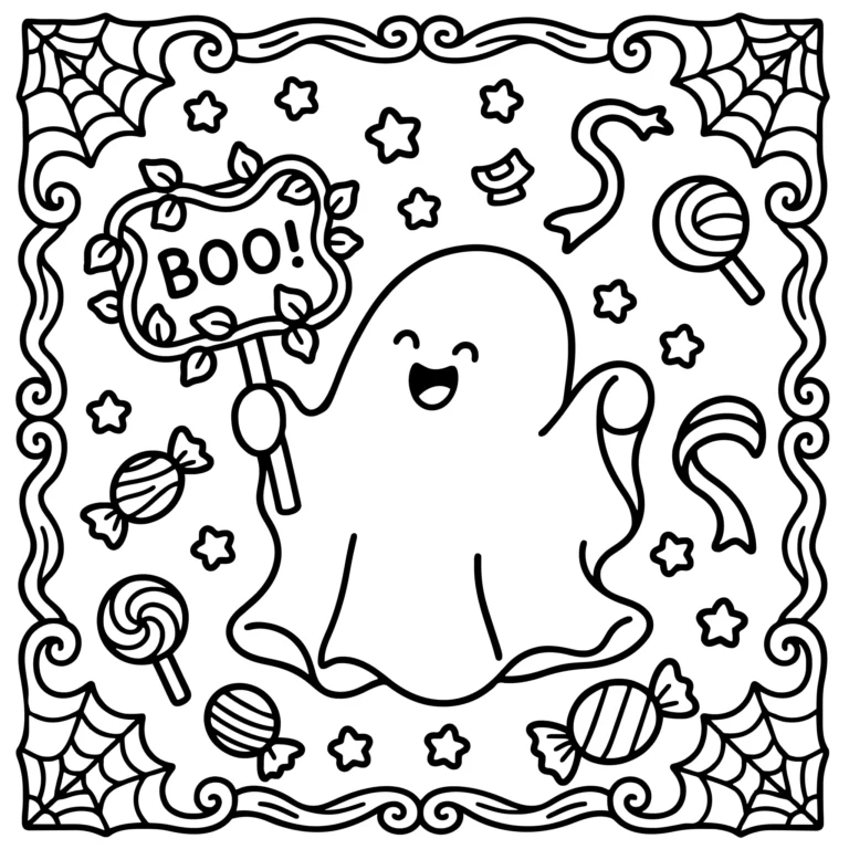 Boo Ghost with Candies