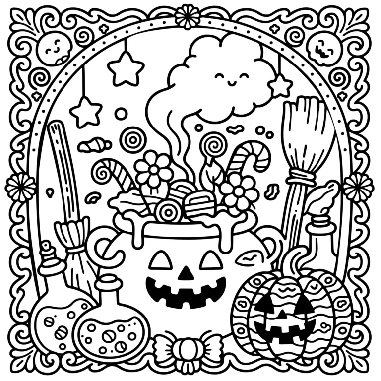 Bubbling Candy Cauldron