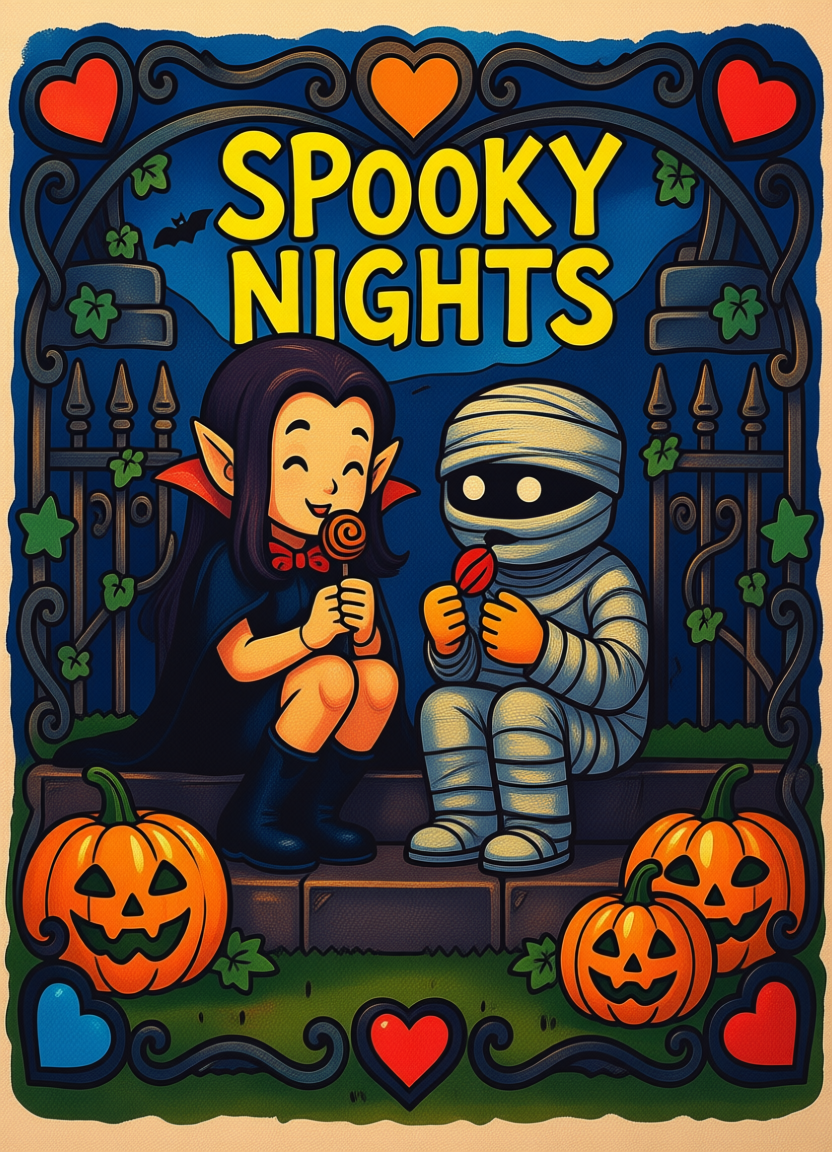 Spooky nights coloring pages