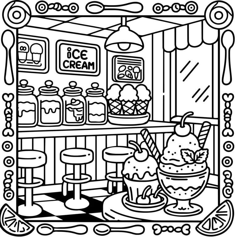 Vintage Ice Cream Parlor