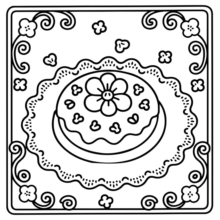 Floral Frosted Donut