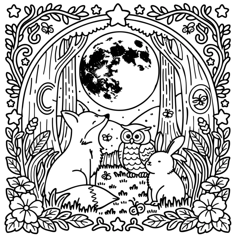 Woodland Moonrise Companions