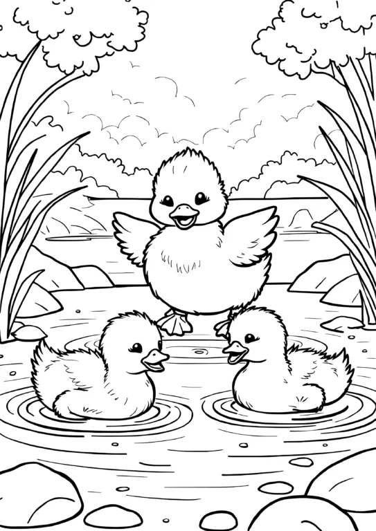 Swimming Lesson Ducks