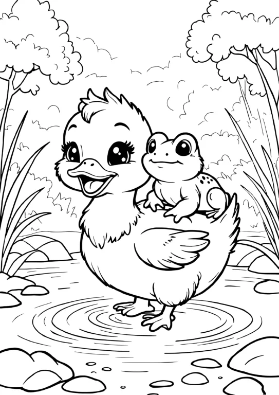 Duck and Frog Friends