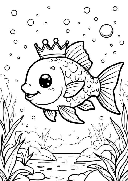 King Fish Cartoon