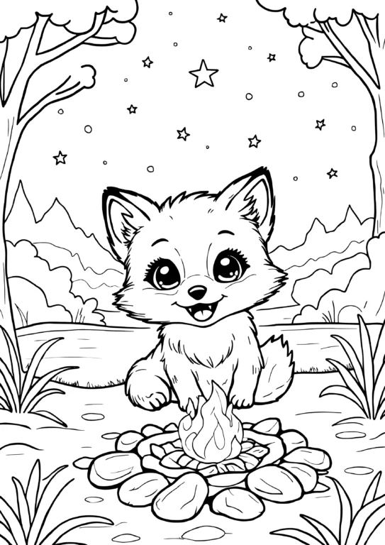 Campfire Fox