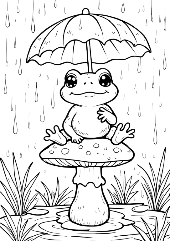 Rainy Mushroom Frog