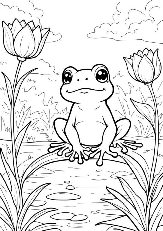 Smiling Flower Frog