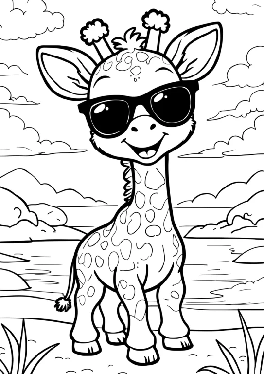 Cool Summer Giraffe
