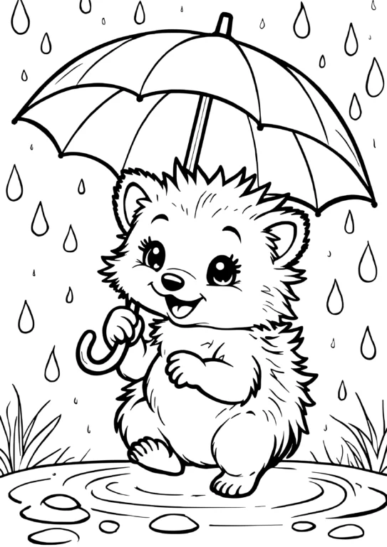 Umbrella Hedgehog