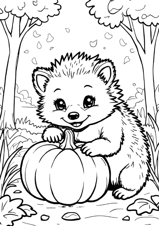 Pumpkin Hedgehog