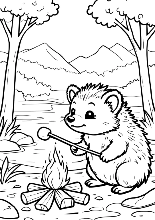 Campfire Hedgehog