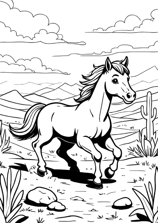 Desert Gallop Horse