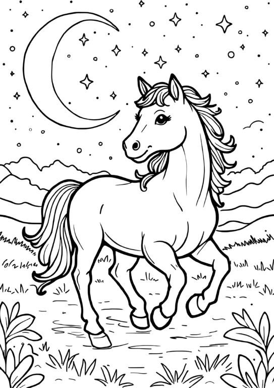 Dreamy Night Horse