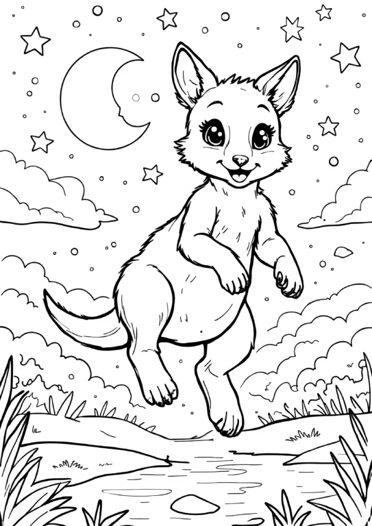Dreamy Night Kangaroo
