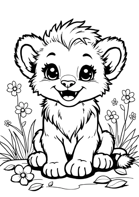 Flower Lion Cub