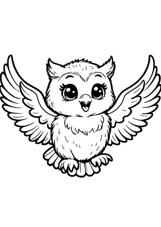 Flying Baby Owl