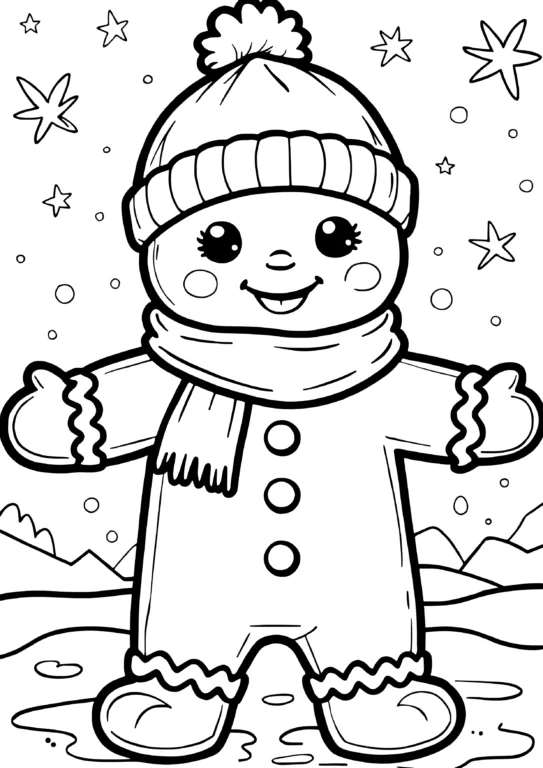 Gingerbread Scarf Cookie