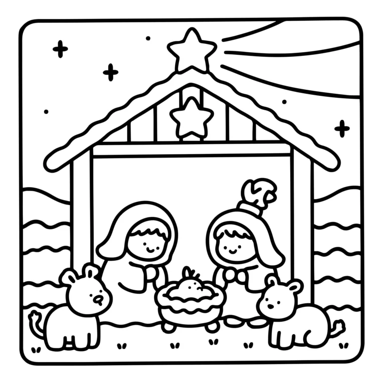 Simple Nativity Scene